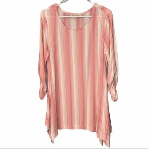 Philosophy Stripe Threaded Tunic Top!!